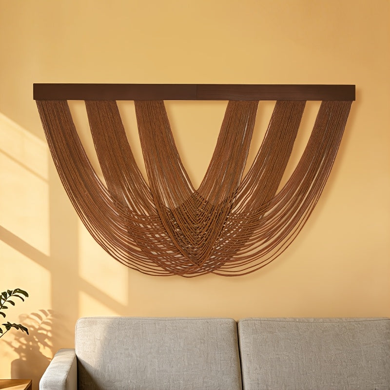 Nordic Boho Wall Tapestry - Handwoven Cotton Wall Hanging | Scandinavian Home Decor