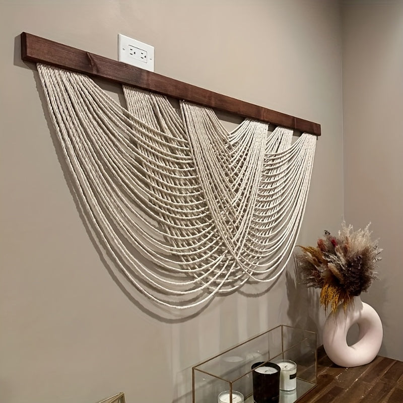 Bohemian Canvas Wall Hanging - Large Sail-Inspired Art for Bedroom & Living Room