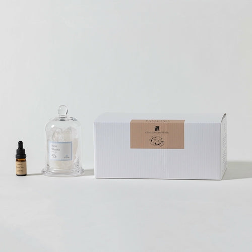 Snow Whisper Gemstone Diffuser - Cedar Spice Reed Diffuser | Aromatherapy