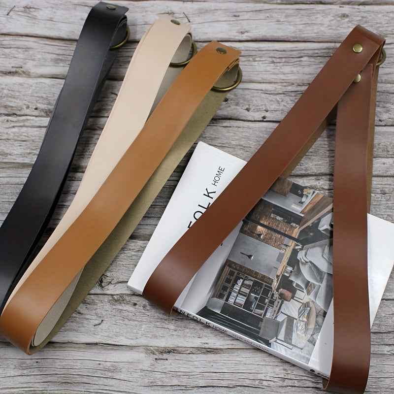 Artisan Leather Magazine Holder - Wall Mounted Storage Organizer - LUXE Home Collection Co