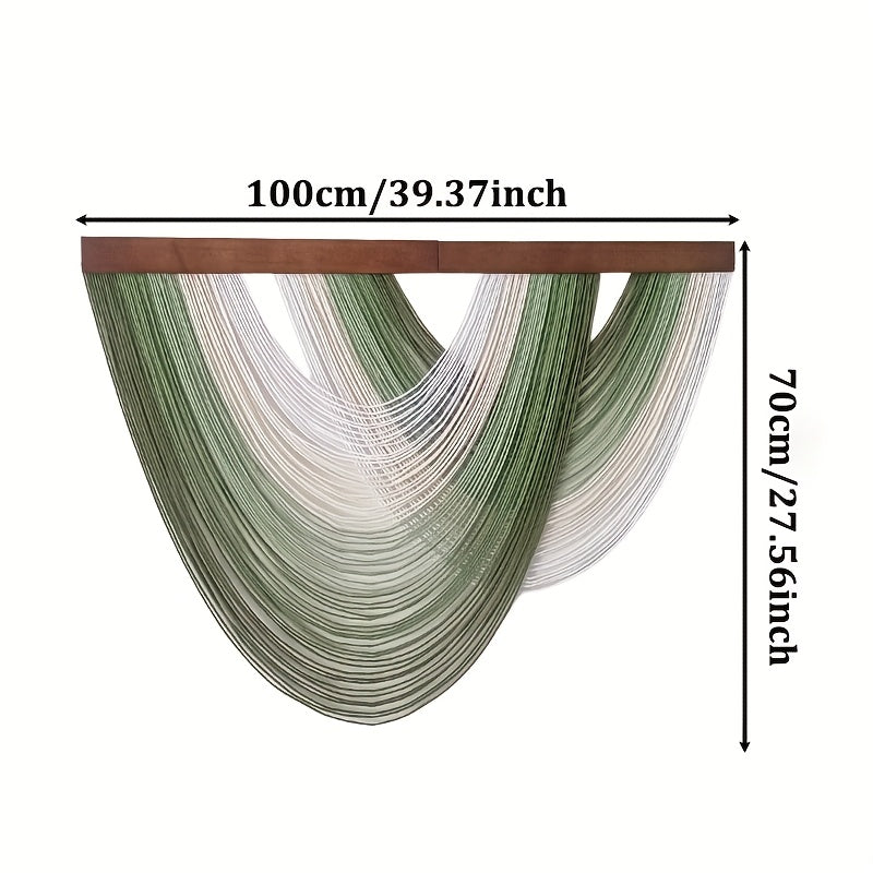 Ocean Wave Wall Hanging - Boho Macrame Tapestry | Gradient Wall Art