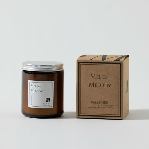 Melon Melody Candle - Sweet Melon Scented Candle with Peach & Musk