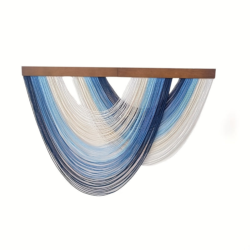 Ocean Wave Wall Hanging - Boho Macrame Tapestry | Gradient Wall Art