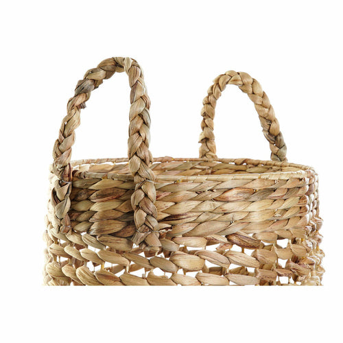 Natural Basket Set of 2 - Storage Organizers 35x35x36cm for Home Décor
