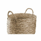 Natural Woven Storage Baskets Set of 2 | 40x40x25cm Organizer Bins Home Decor