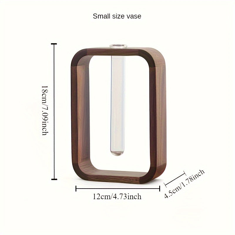 Wooden Hydroponic Planter - Zen-Inspired Solid Wood Plant Stand