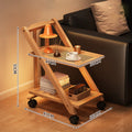 Foldable Bedside Table - Multi-Layer Storage Rack for Bedroom & Living Room