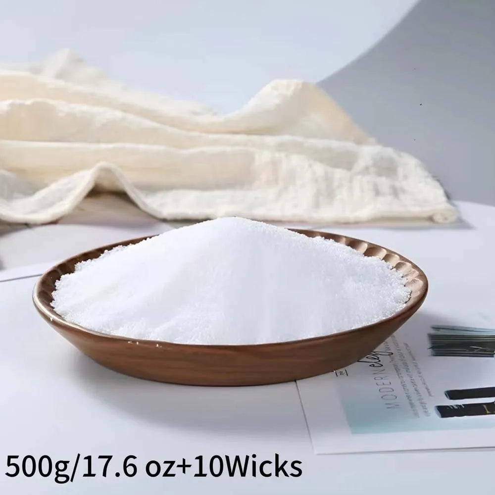 Pearl Candle Sand Wax Kit 1LB Complete Set with 10 Wicks