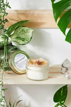 Abundance Intention Candle - Hand Poured Natural Wax Prosperity Ritual Candle