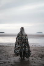 Handcrafted Recycled Acrylic Blanket Queen - Mint Green | Secoya Throw