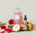 Blushing Rosé Gemstone Diffuser - Rose Jasmine Reed Diffuser | Aromatherapy