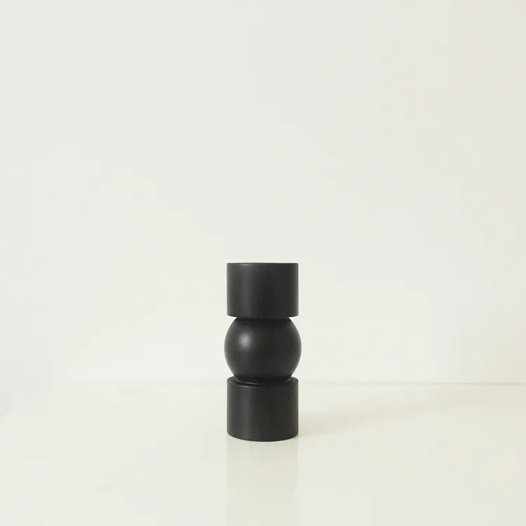 Italian Wooden Modern Minimalist Candle Holders