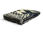 Awa Throw Blanket - Premium Woven Natural & Black Textile - LUXE Home Collection Co