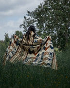 Handcrafted Ecuadorian Queen Blanket - Earth Tone | Awa Throw
