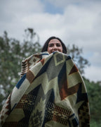 Handcrafted Ecuadorian Queen Blanket - Earth Tone | Awa Throw
