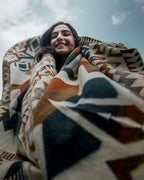 Handcrafted Ecuadorian Queen Blanket - Earth Tone | Awa Throw