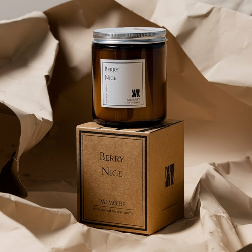 Berry Nice Candle - Fruity Floral Scented Candle with Cedar & Amber
