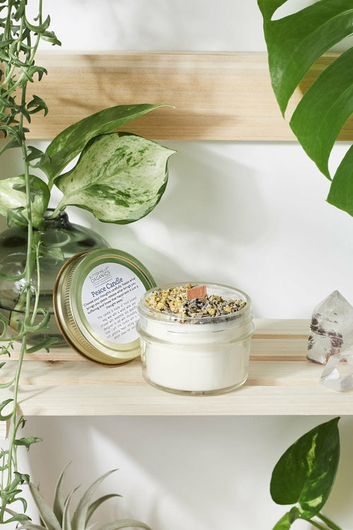 Peace & Serenity Intention Candle - Natural Ritual Candle for Calm & Relaxation