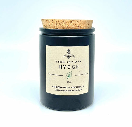 Hygge Candle - Teakwood Cedar Scented Candle with Leather & Sandalwood