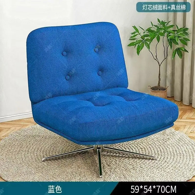 Velvet Rotatable Accent Chair - Modern Lounge Seating for Living Room & Balcony