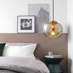 Glass Pendant Light - Modern Chandelier for Dining Room & Kitchen