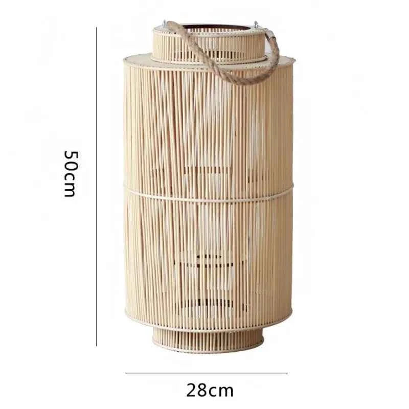 Rattan Wind Lantern Candle Holder Vintage Candle Holders Decorative Nordic Candlestick Elegant Candlesticks Home Decorations