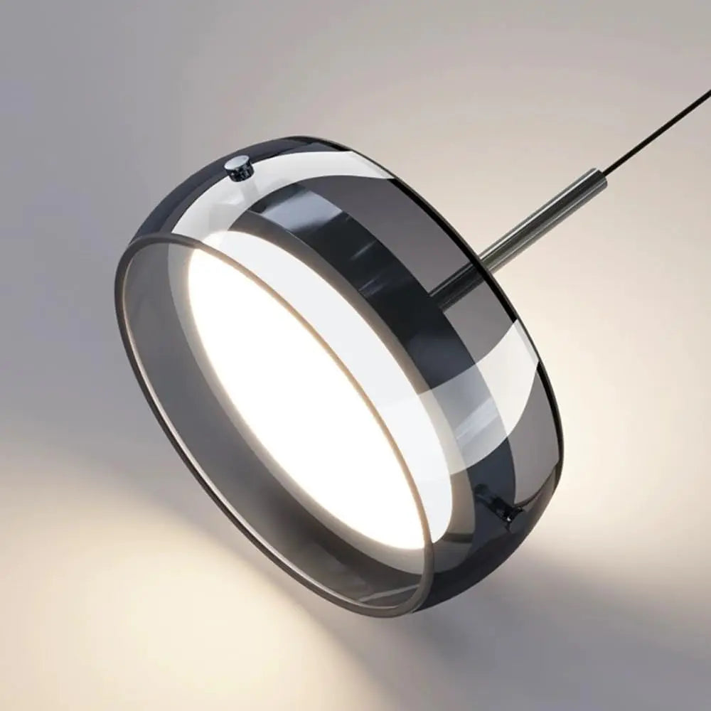 Modern Glass Chandelier Pendant Light | Dimmable LED Dining Room Lighting