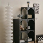 Nordic Metal Coffee Table - Modern Side Table with Storage Shelves for Living Room