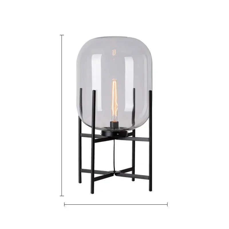 Glass Ball Floor Lamp - Postmodern Scandinavian Reading Lamp