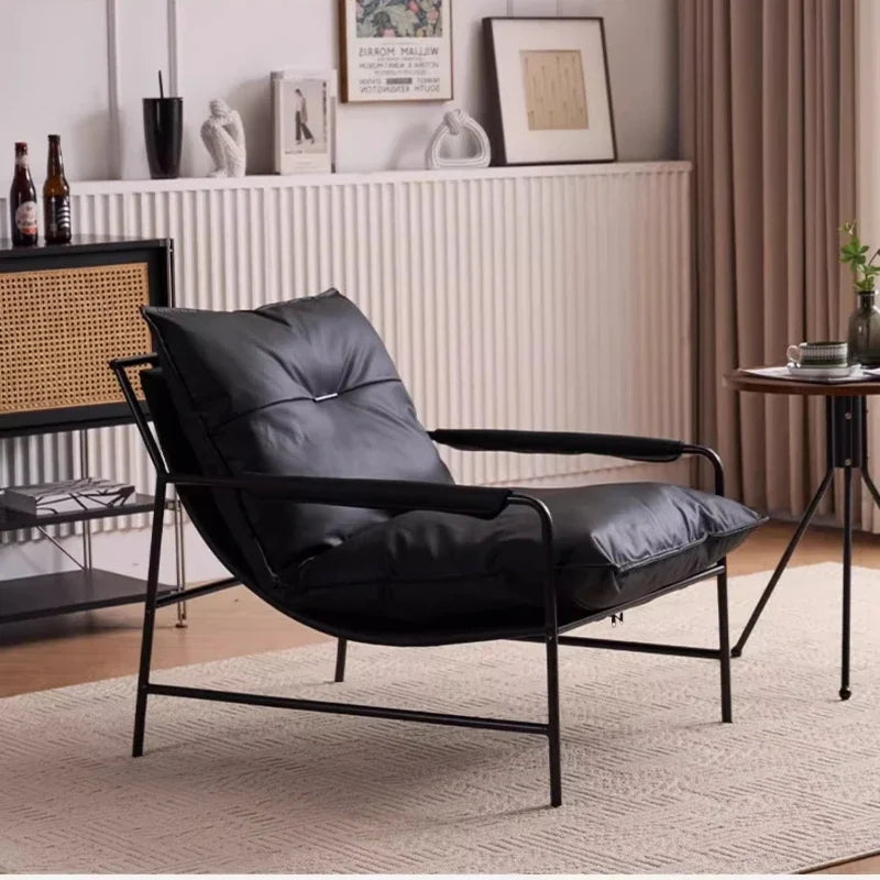 Italian Luxury Lounge Chair - Minimalist Designer Accent Chair | Modern Leisure Sofa