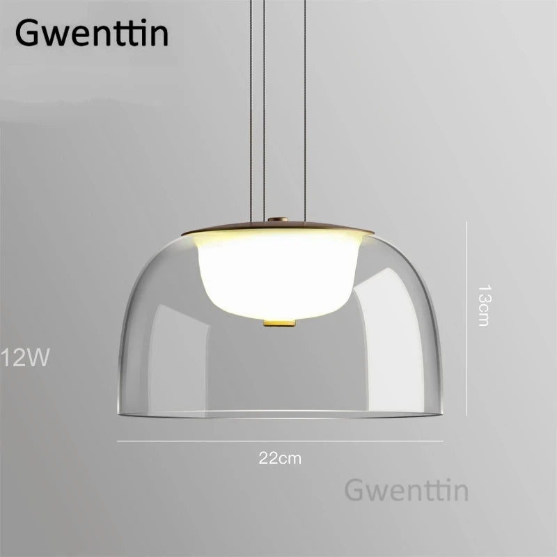 Modern Glass Pendant Light | Nordic LED Art Deco Chandelier