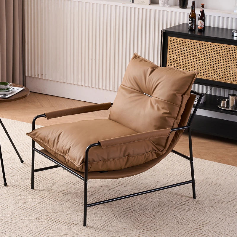 Italian Luxury Lounge Chair - Minimalist Designer Accent Chair | Modern Leisure Sofa