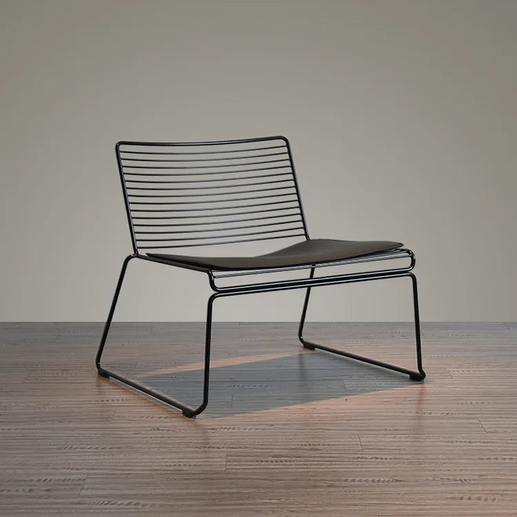 Nordic Hollow Accent Chair - Modern Backrest Dining Chair for Home & Balcony