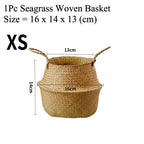 Seagrass Basket - Rattan Hanging Planter & Storage Organizer