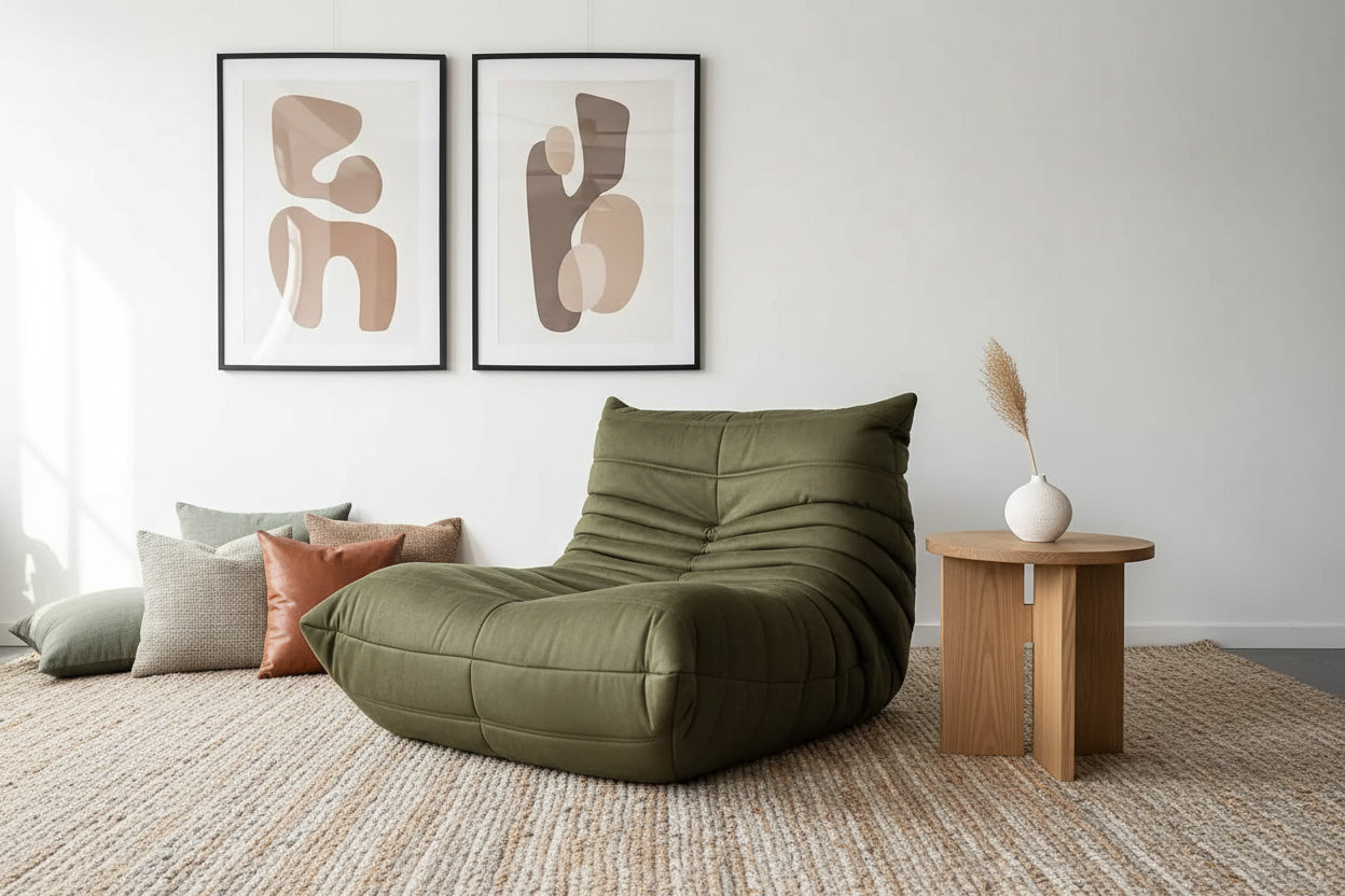 Lazy Sofa Chair - Tatami Reading Chair for Bedroom, Living Room & Balcony