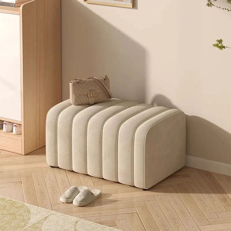 Bed End Bench - Upholstered Bedroom Bench for Shoe Changing & Dressing Room