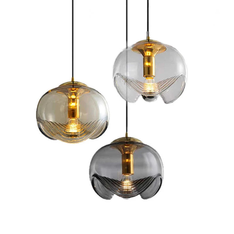 Glass Pendant Light - Modern Chandelier for Dining Room & Kitchen