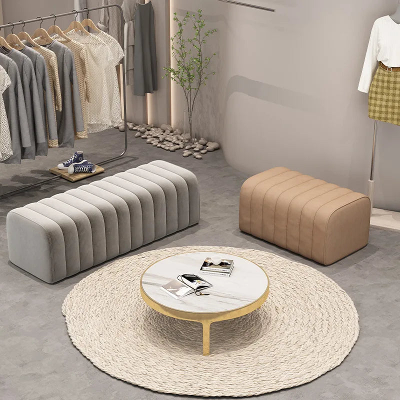 Bed End Bench - Upholstered Bedroom Bench for Shoe Changing & Dressing Room