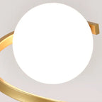 Nordic Glass Table Lamp - Retro LED Bedside Lamp with Dimmable Button