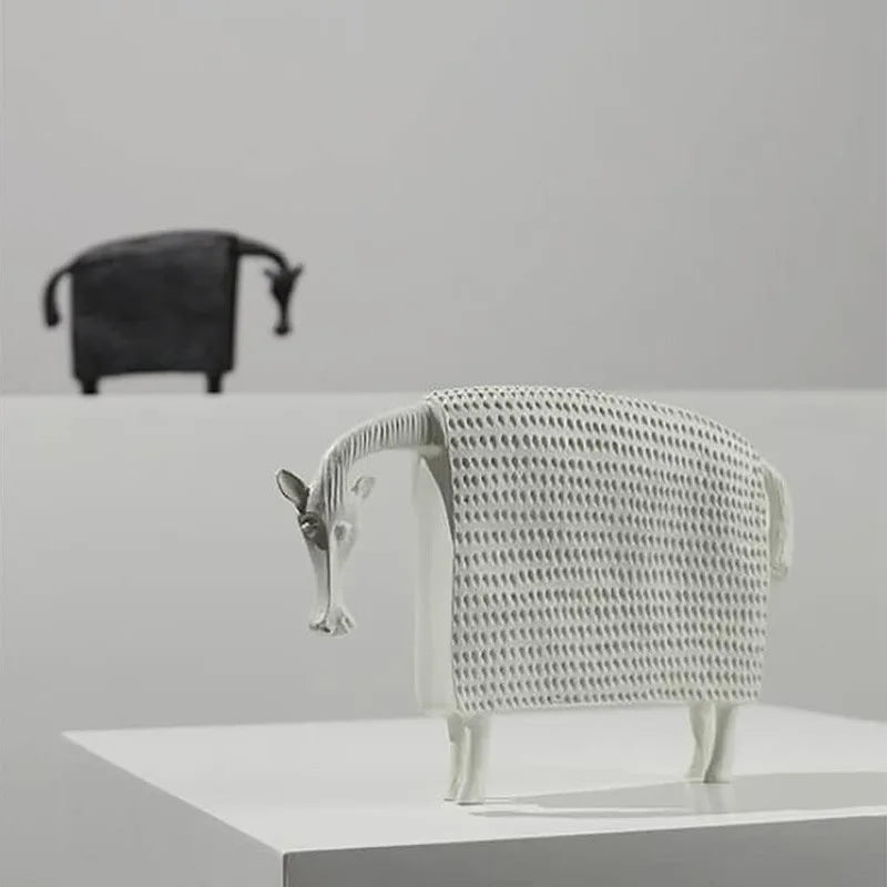 Vintage Minimalist Home Decor Ornament - Designer Accent for Living Room & Entryway