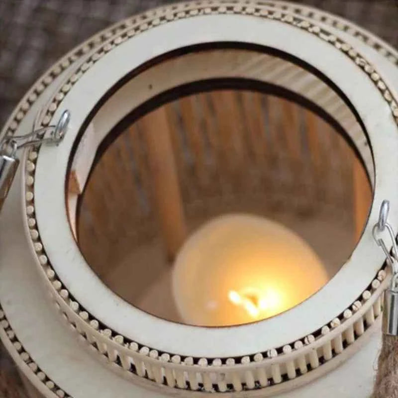 Rattan Wind Lantern Candle Holder Vintage Candle Holders Decorative Nordic Candlestick Elegant Candlesticks Home Decorations