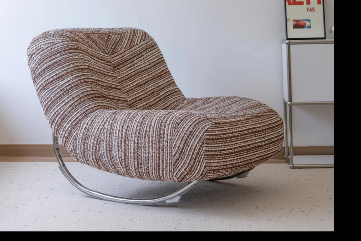 Wrought Iron Caterpillar Rocking Chair - Retro Caterpillar Lounge Chair