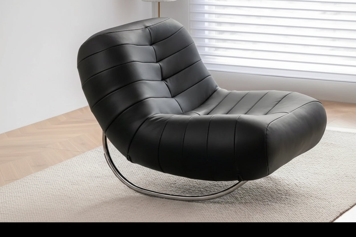 Wrought Iron Caterpillar Rocking Chair - Retro Caterpillar Lounge Chair