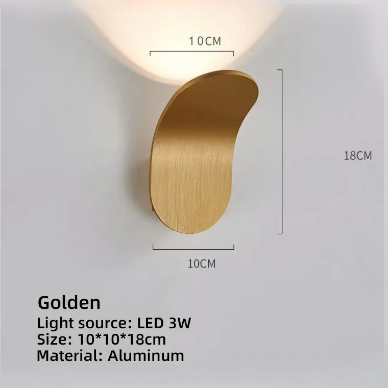 Modern LED Wall Sconce | Nordic Aluminum Light for Bedroom & Bathroom