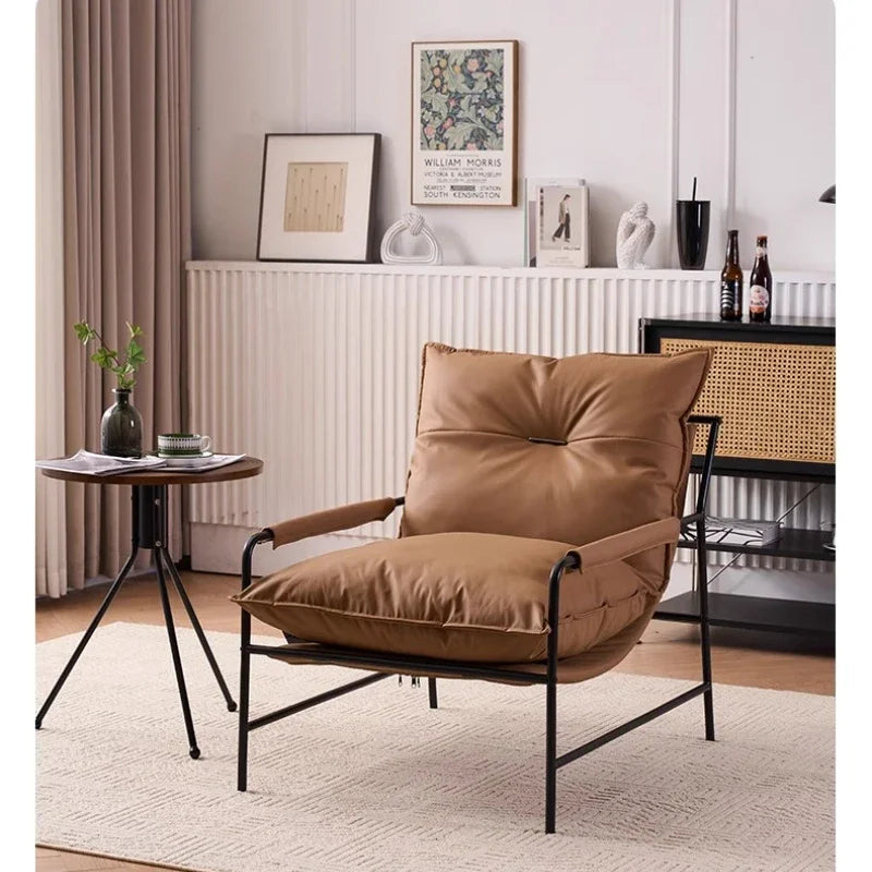 Italian Luxury Lounge Chair - Minimalist Designer Accent Chair | Modern Leisure Sofa