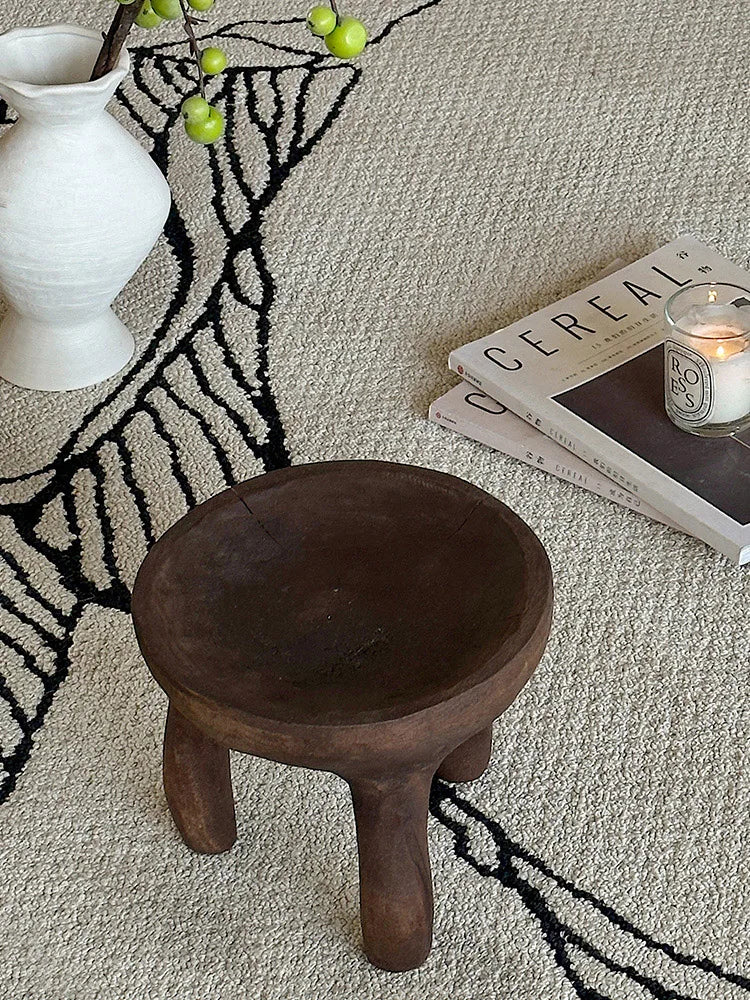 Wabi Sabi Wooden Fruit Tray - Handcrafted Walnut Serving Platter, Home Decor