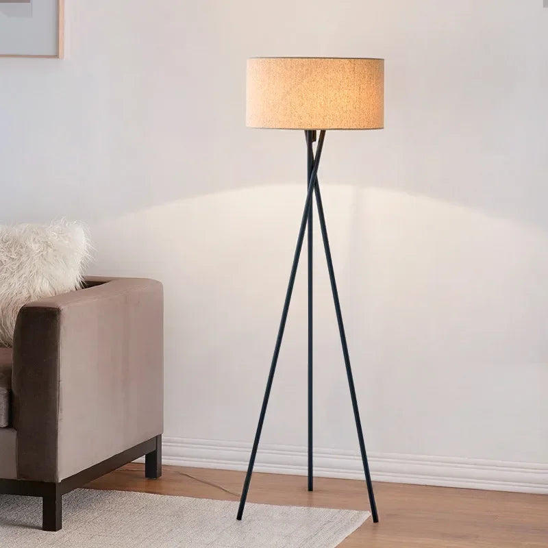 Modern Floor Lamp - Dimmable LED Standing Lamp with Remote Control