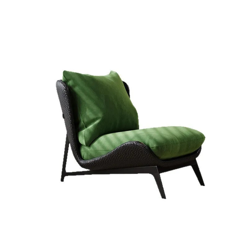 Italian Velvet Accent Chair - Modern Designer Lounge Chair