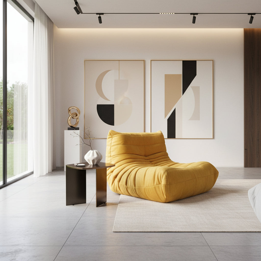 Lazy Sofa Chair - Tatami Reading Chair for Bedroom, Living Room & Balcony