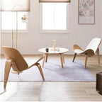 Nordic Smile Chair - Modern Designer Accent Chair with Shell Back for Living Room